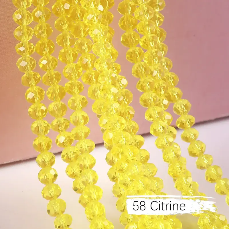 2mm 4mm 6mm 8mm Rondelle Austria Crystal Beads Faceted Glass Beads Loose Spacer Beads for DIY Bracelet Garment Making - Image 26