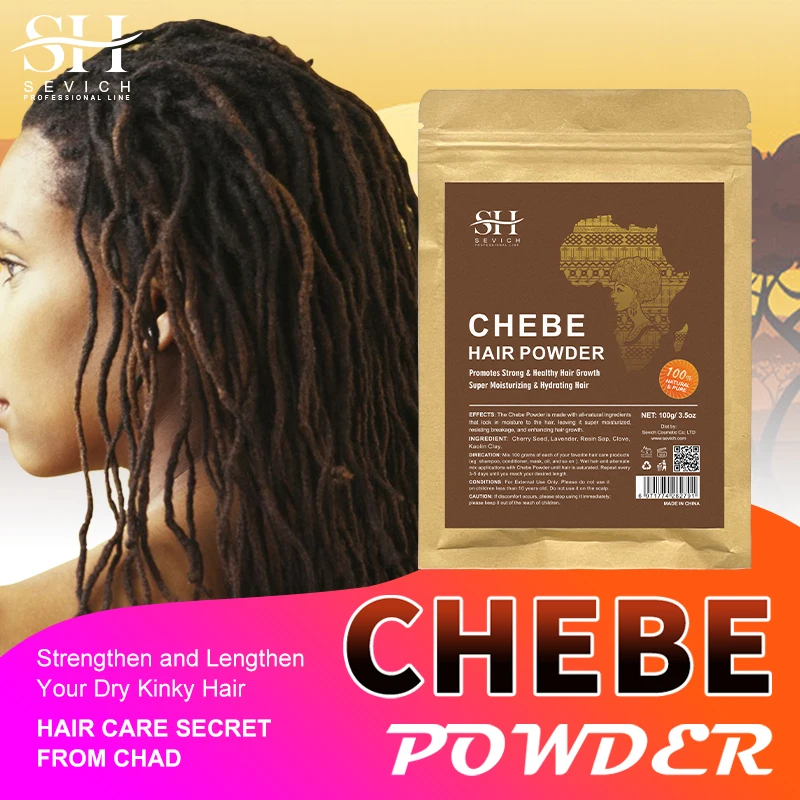 Natural Chad Chebe Powder Africa Super Fast Hair Regrowth Anti Hair Break Local Ingredient With Modern Craftsmanship Sevich hair building powder