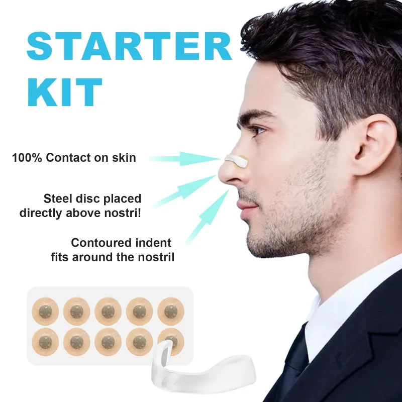 Magnetic Nasal Breathing Dilators Kits Sport Nasal Dilator Boost Oxygen Intake,Reduce Snoring,Breathing Refill Nose Clip 2