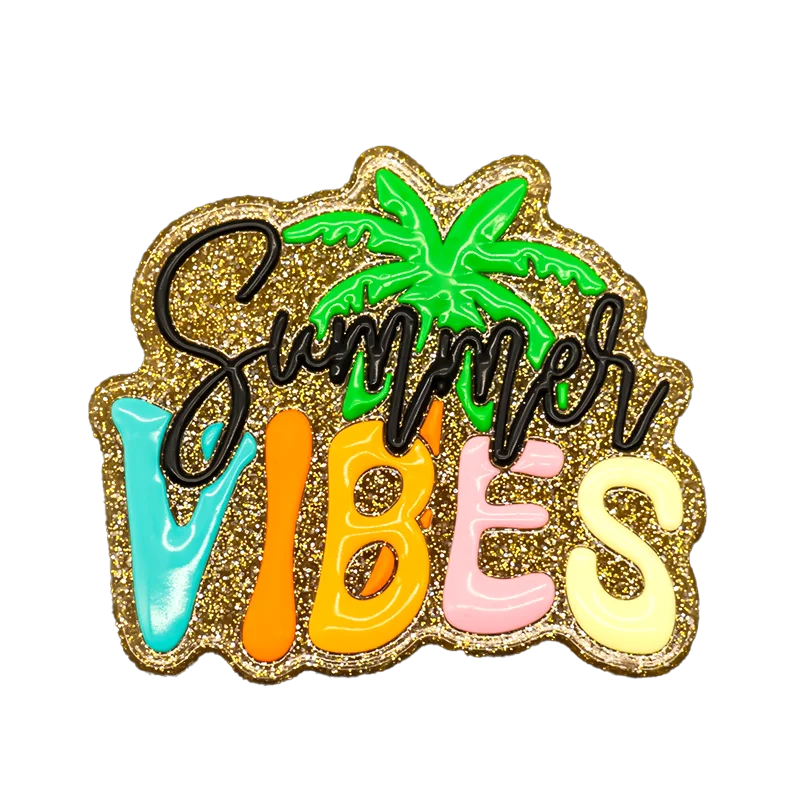 1/7 stücke Bling Bling Bogen Charms Für Strand Tasche Zubehör Hausschuhe Handtasche Dekoration Palm Strand Tote Tasche Zubehör – Detail 3
