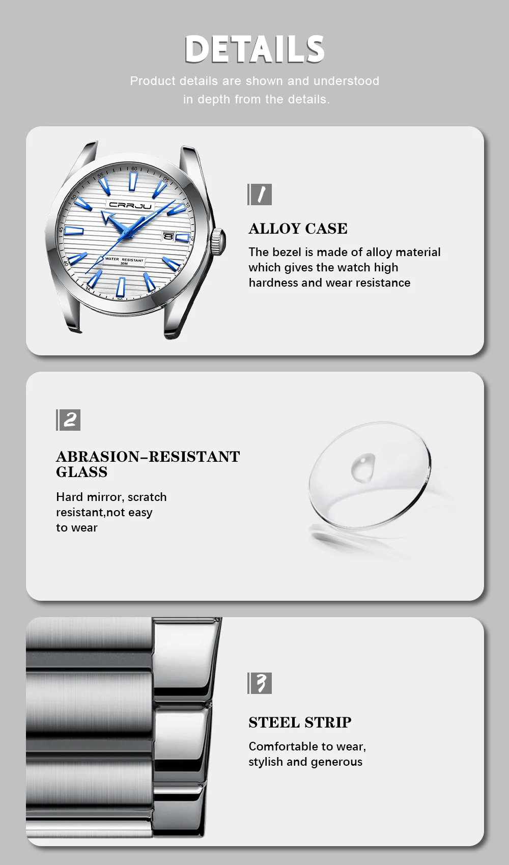 CRRJU 5006 Men's Watch description image 8