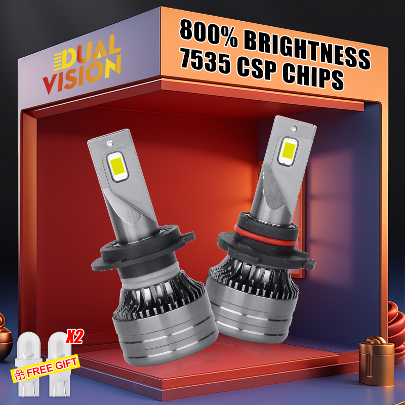Dualvision 30000LM 300W H4 H7 LED Canbus 7535 CSP Car Headlights H1 H11 LED Bulb 9005 9006 HB3 HB4 9012 HIR2 Auto Fog Lights 12V