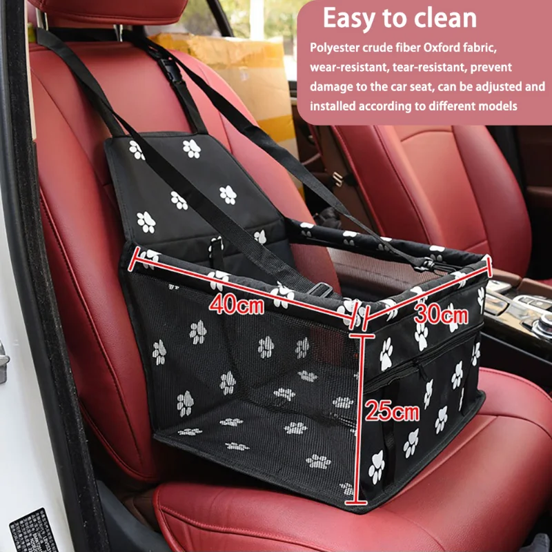 Pet Dog Car Carrier Seat Bag pet carrier bag pet carrying bag Waterproof Basket Folding Hammock Pet Carriers Bag for Small Cat Dogs Safety Travelling Mesh bag