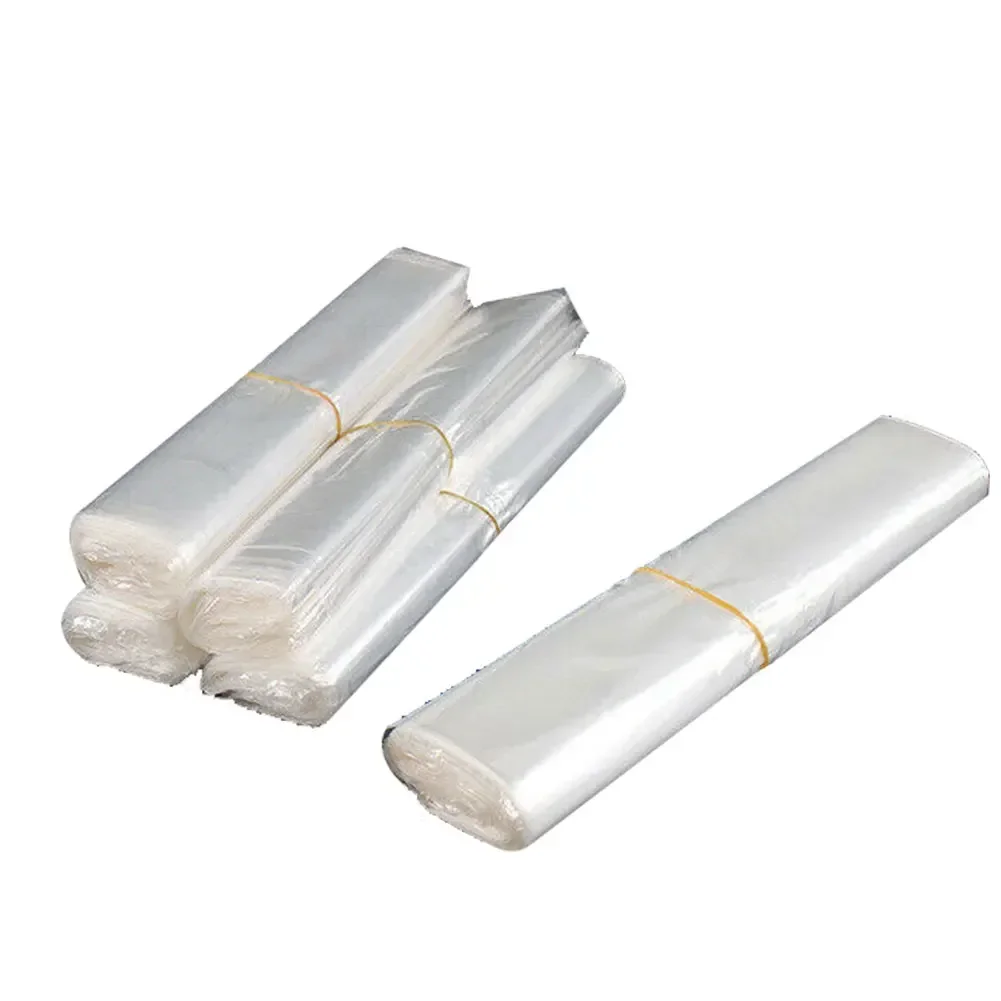 100PCS POF Heat Shrink Bags Quality Heat Shrinkable Film Baby Shoe Bag Transparent Sealing Film Wrap Storage Bag Retail Seal