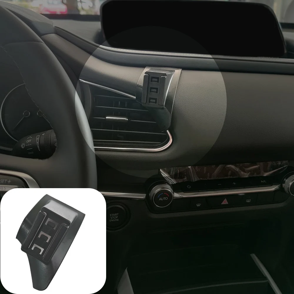 Mazda CX-30 CX30 CX 30 2021 2022 2023 용 차량용 전화 홀더 휴대 전화 마운트 차량용 무선 충전 특수 고정베이스