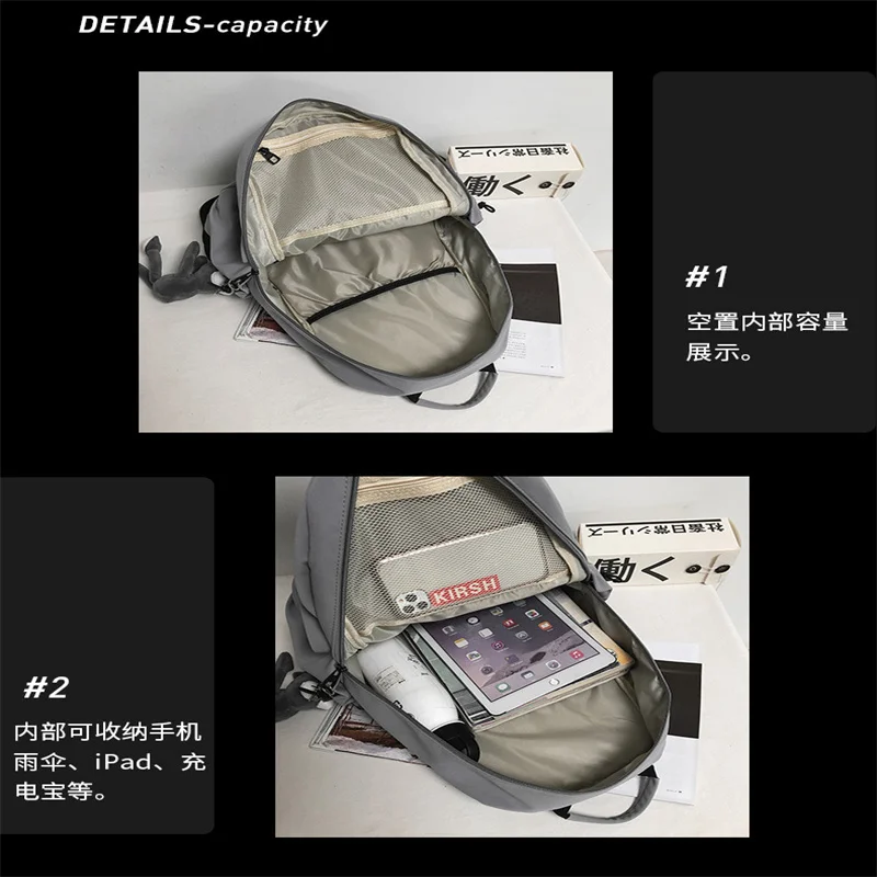 Anime Demon Slayer Tokitou Muichirou Kanroji Mitsuri Backpack Schoolbag Teenarges Cartoon Laptop Bag Outdoor Bags Travel Mochila