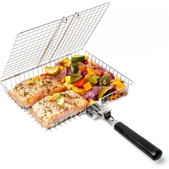 Portable Handle Barbecue Row Stainless Steel 1