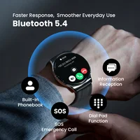 HAYLOU Solar Lite 2 Smartwatch 1.43 ''AMOLED affichage 24h surveillance de la santé plus de 150 Modes sportifs appel vocal montre intelligente 1ATM 4