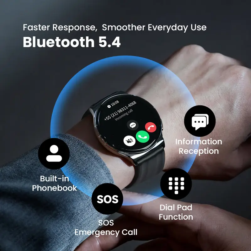HAYLOU Solar Lite 2 Smartwatch 1.43'' AMOLED Display 24h Health Monitoring 150+ Sports Modes Voice Calling Smart Watch 1ATM - Image 4