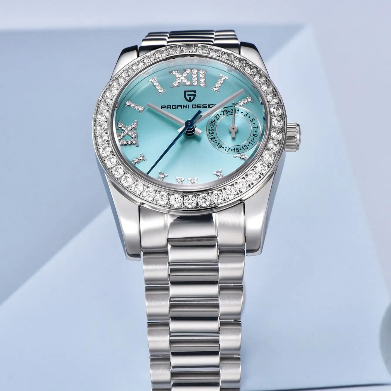 PAGANI DESIGN 2023 New Diamond Women Watches Brand Luxury Quartz Watch For Women Gift Fashion Date Sapphire glass Ladies Watches