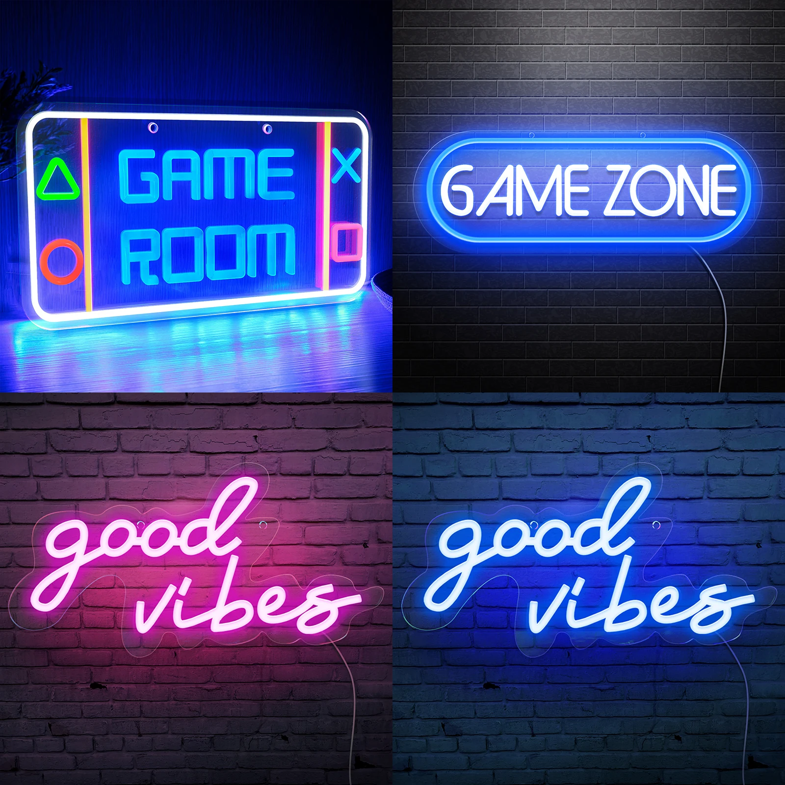 Neon light room decor/Purple vibes/neon purple bedroom decor for