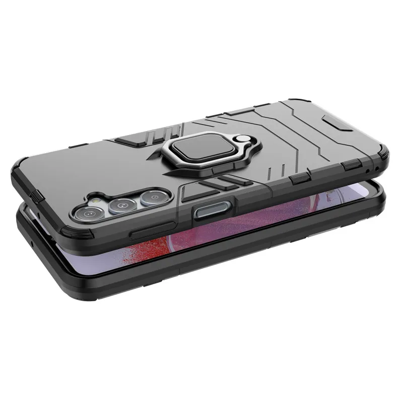 Shockproof Phone Case With Ring Stand For Samsung Galaxy M34_voghion.com