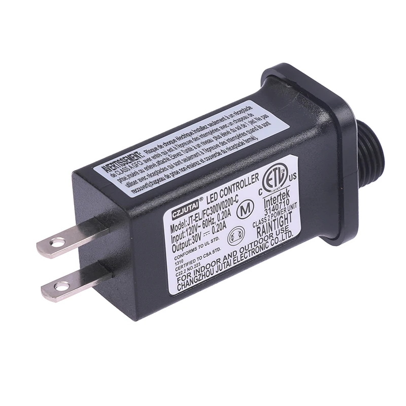 防水LEDレーザー照明付き電源アダプター,120v〜30vdc 6w 8,オン/オフ