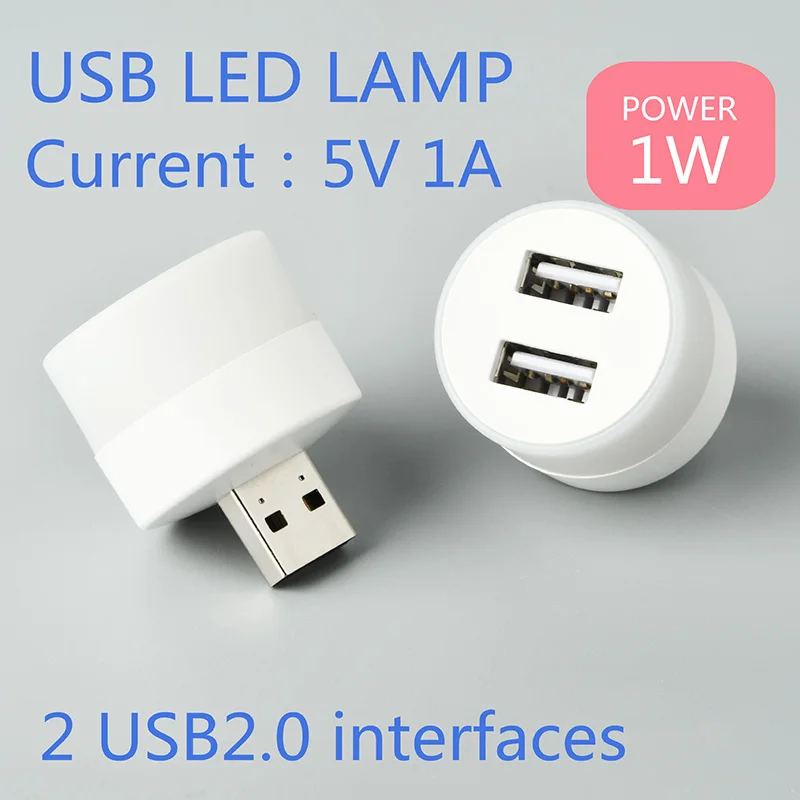 USB Plug LED book reading Lamp Night Light Mobile Power Charging Small LED Eye Protection Light Small bulb with USB splitter L1