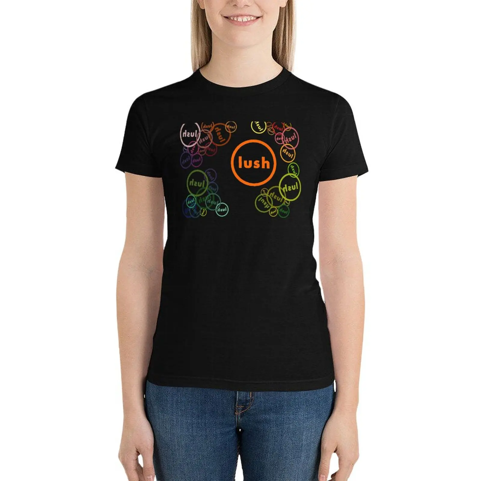 Rainbow Lush T-Shirt plus size tops tees vintage clothes ariat shirts for Women