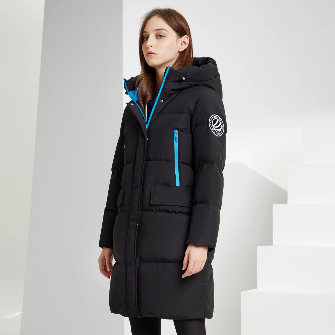 BOSIDENG women down jacket long warm winter coat SALE B90142502DS