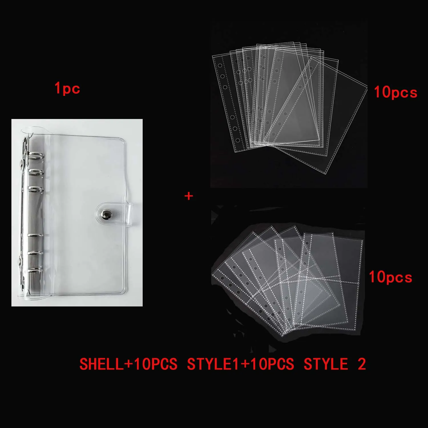 A6 Binder 20-Sheet Photocard Collect Book & Money Saving Organizer Album