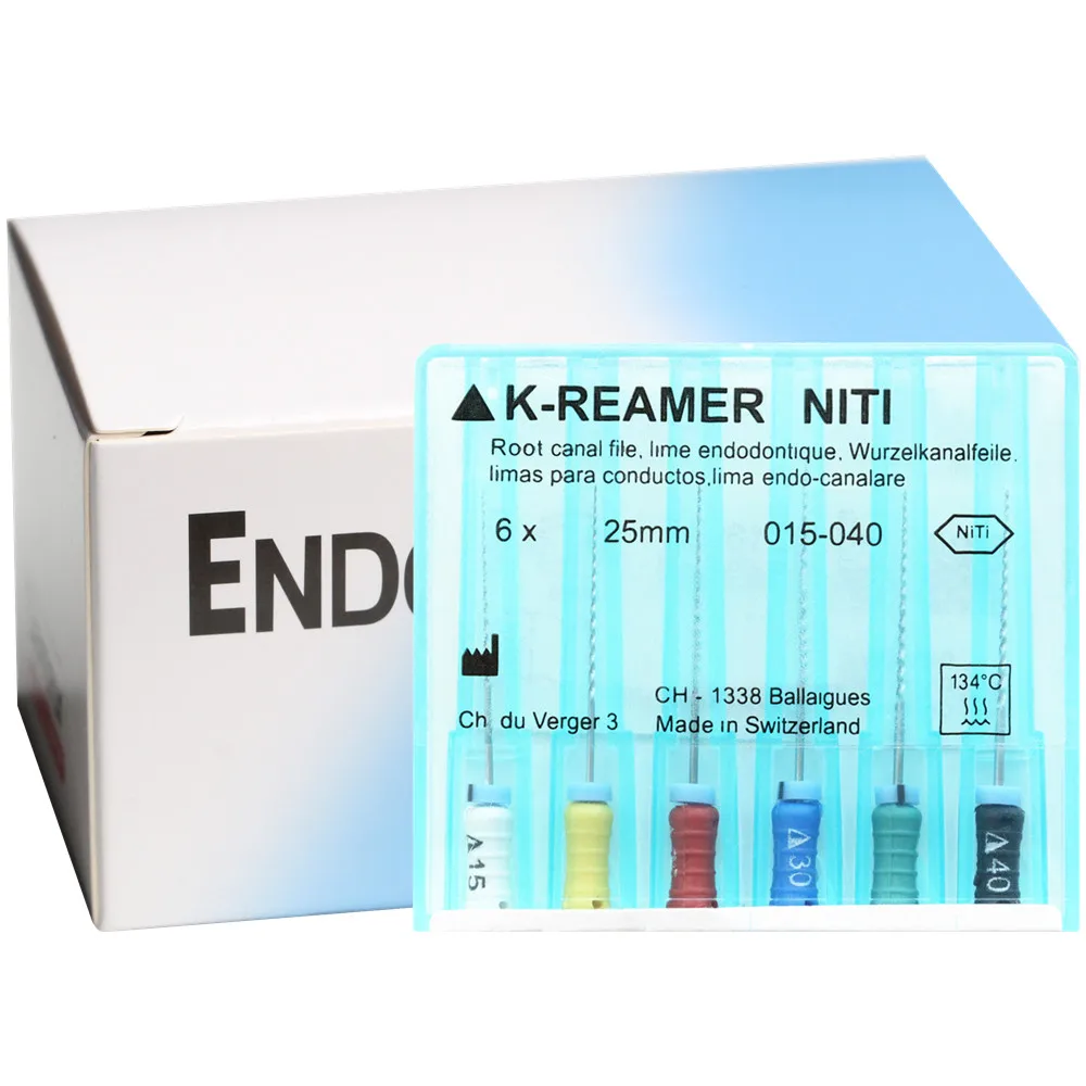 10PacksBox2125mmDentalKREAMERFILENiTiFlexibleEndoRootCanal