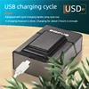 Hot selling aluminum alloy classic cigarette box rechargeable cigarette lighter 20 cigarette box metal pull 3