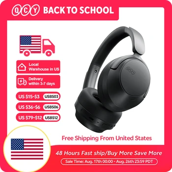 QCY H3S Over Ear Headphone Hi-Res LDAC Spatial Sound Headset H3S -56dB Adaptive ANC Wireless Earphone Bluetooth 6.0 102Hrs 1