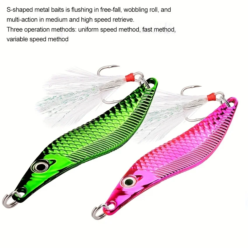 Premium Metal VIB Leech Spinners: Trout Fishing Lures for Night & Saltwater Trolling