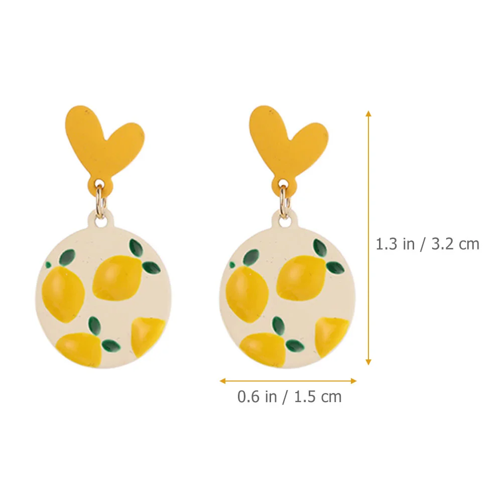 Lemon Earrings Aesthetic Fashion Cool for Women Trendy Unique Dangling Gift 2