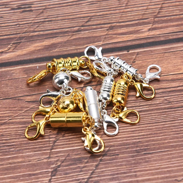 Lock Diy Jewelry Magnetic Necklace Clasps For Necklace Bracelet With  Extender Chains Magnetic Necklace Extenders - Jewelry Findings & Components  - AliExpress