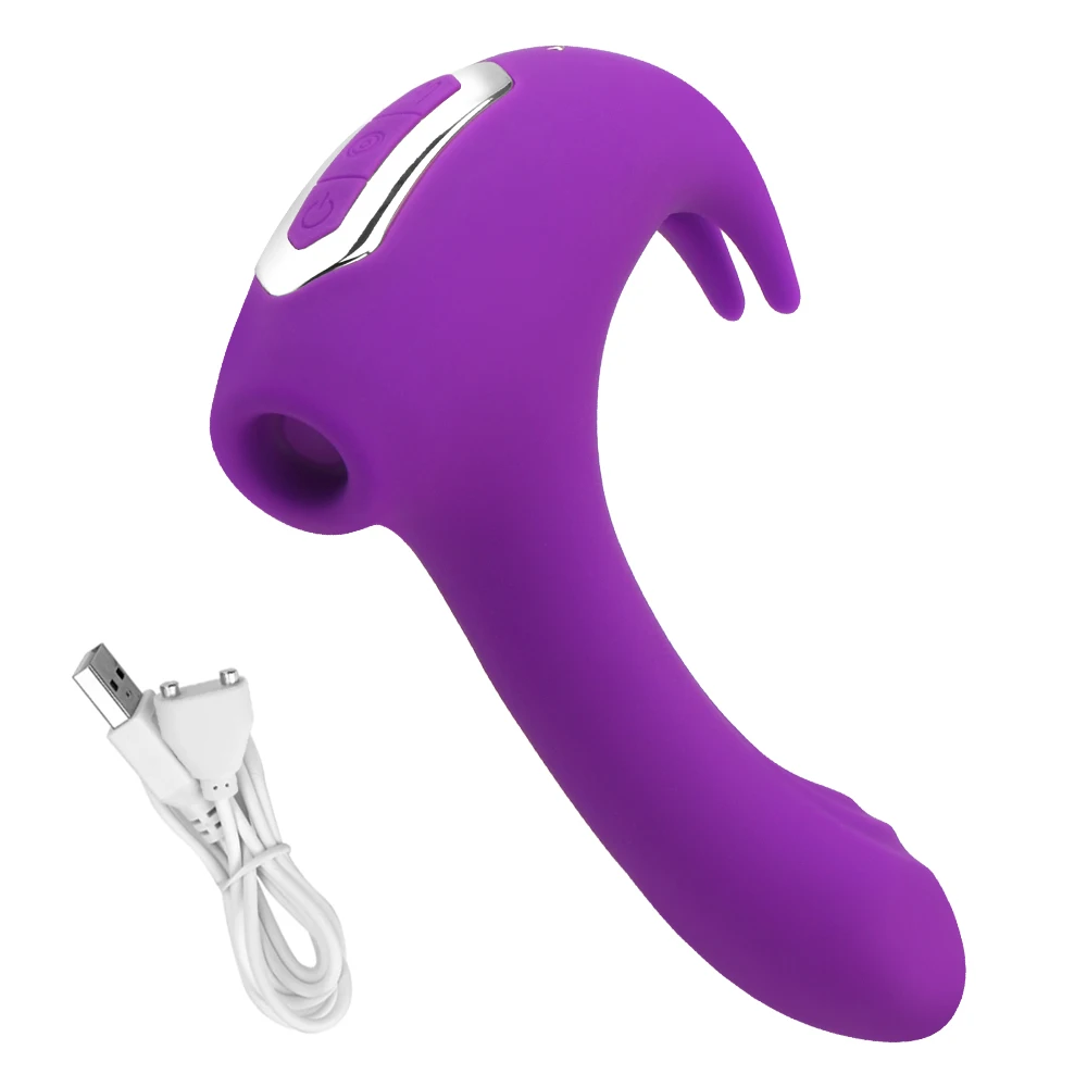 Silicone Vibration Powerful 11 Sucker Vibrator Modes Sex Toys for Women Dildo Vibrating Nipple Blowjob_voghion.com