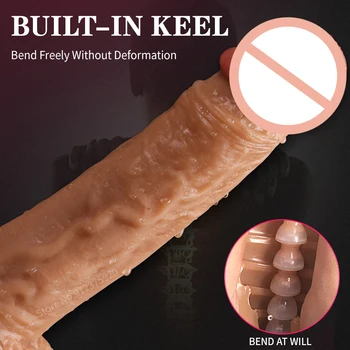 Realistic Dildo Erotic Toy For Woman Strapon Tool Lesbian Penis Suction Cup Adults Female Masturbator Big Dick Couples Sex Shop 4