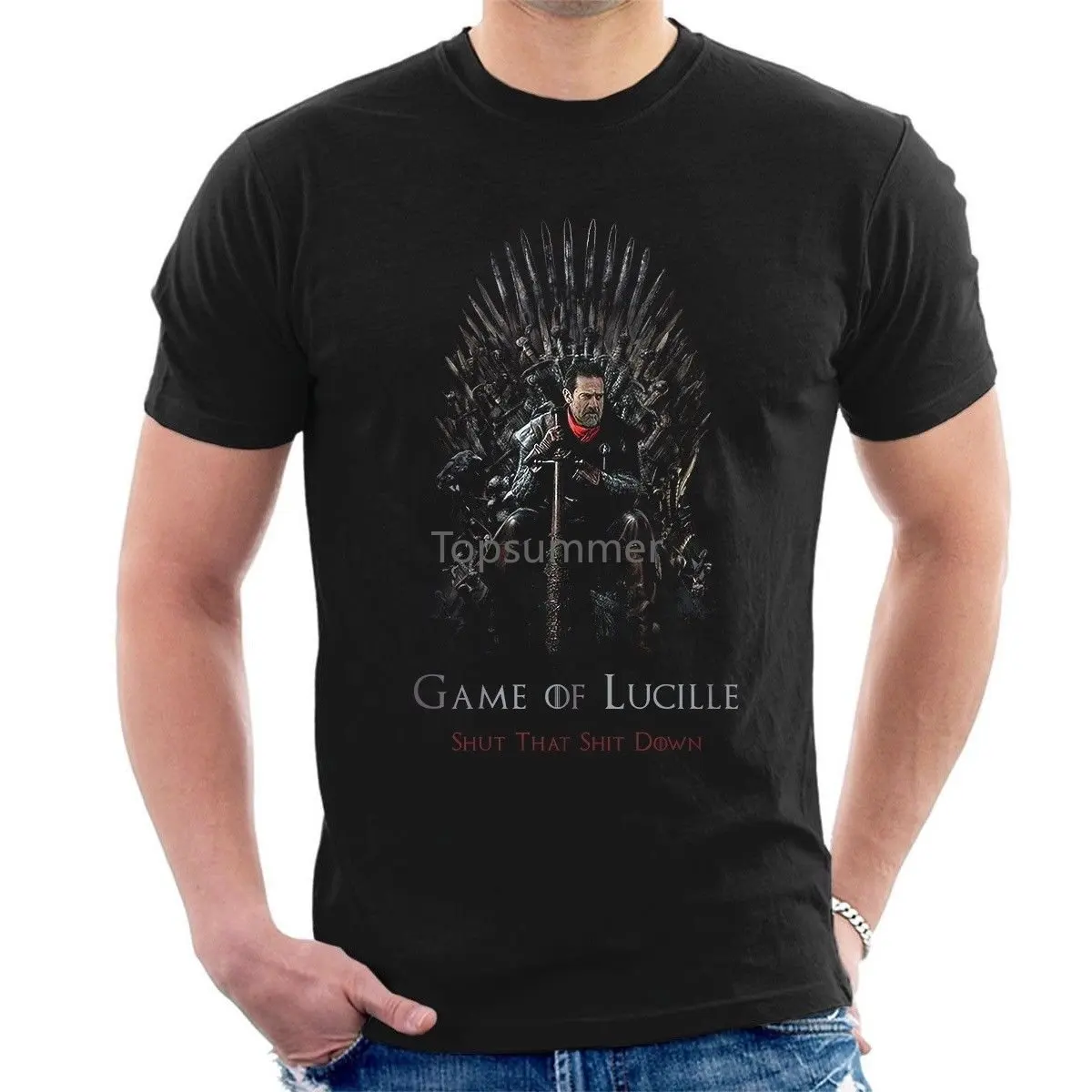 Game Of Lucille T Shirt Negan The Walking Dead & Game Of Thrones Spoof Tee C24