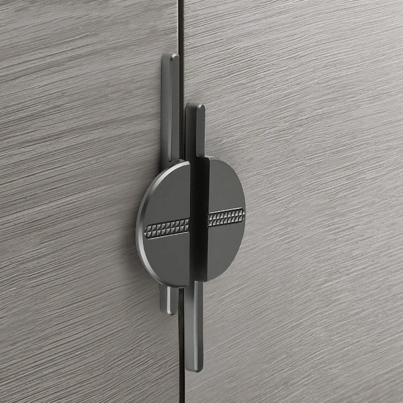 

Modern Simple Golden Gray Round Counter Cabinet Door Drawer Pulls kitchen Cupboard Door Handle Furniture Handles Hardware