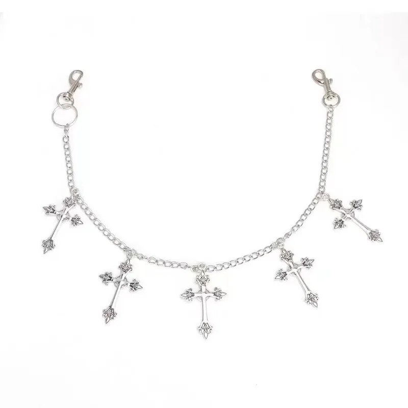 Fashion Cross Metal Belts Women Vintage Waist Chain Pendant Waist Belts Dress Jeans 1 Pc