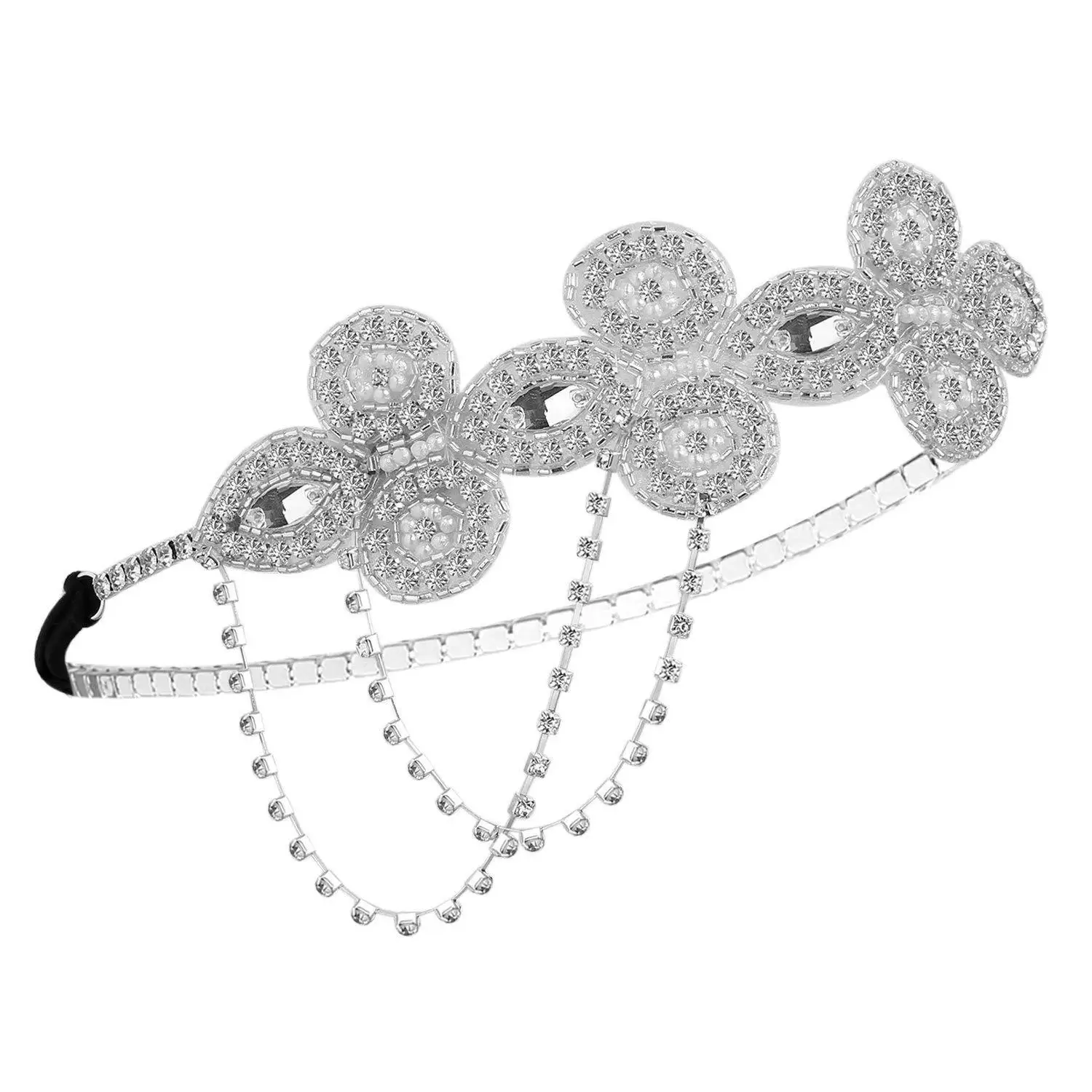 ヘッドバンドクリスタル1920s,ヘアアクセサリー,ヘッドバンド