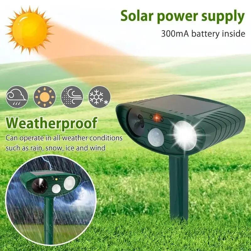 Repellant Ultrasonic Solar Powered