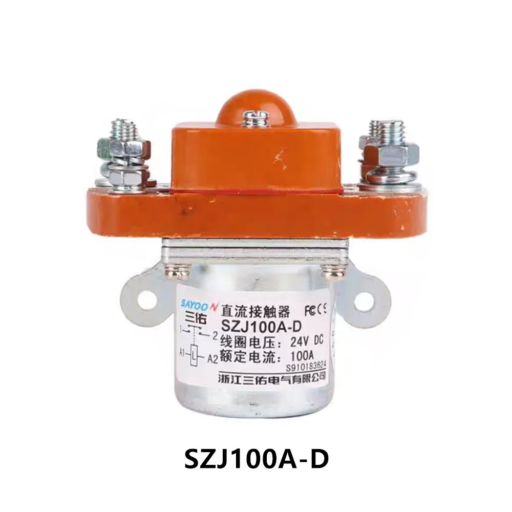 MZJ-100A SZJ100A-D 100A 12V 24V 36V 48V 60V 72V 84V 1NO DC 접촉기, 전기 기계, 바닥 청소기, 자동차 발사 장치에 사용
