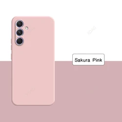 Premium Liquid Silicone Solid Color Phone Case - Enhanced Back Cover Design - Samsung A04S (Sakura Pink)