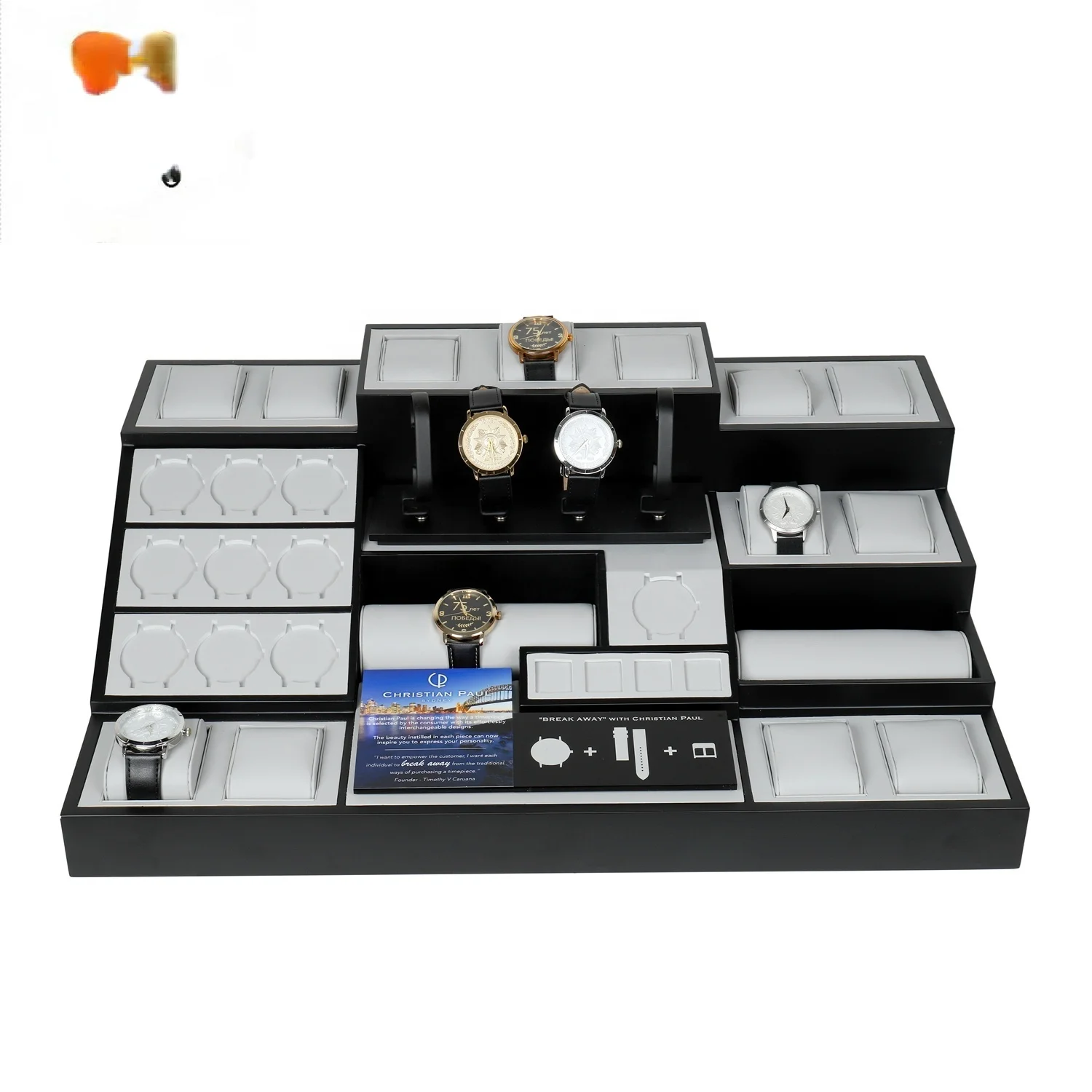 

Stock Watch Accessories Set Display Luxury Wood Watch Holder Stand