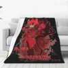 Hazbin Hotels Alastor Knitted Blanket Flannel Super Warm Throw Blankets for Outdoor Travel Bed Rug 1