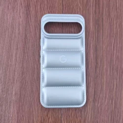 Premium Liquid Silicone Shockproof Phone Case - Solid Color Jacket with Soft Shell Protection - Pixel 9 (Silver)