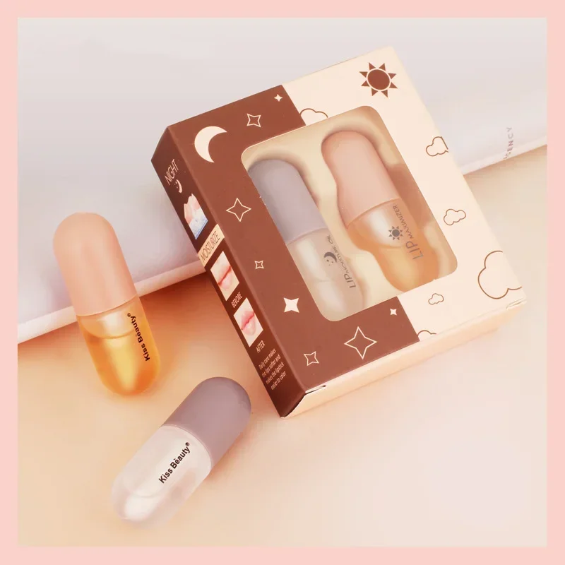Ginger Extract Peppermint Lip Plumper Day Night Repair Moisturizing Lip Makeup