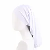 Solid Color Unisex Adult Elastic Band Dreadlock Braids Hair Care Long Sock Bonnet Sleeping Cap Turban Hat for Women Men Headwrap 3