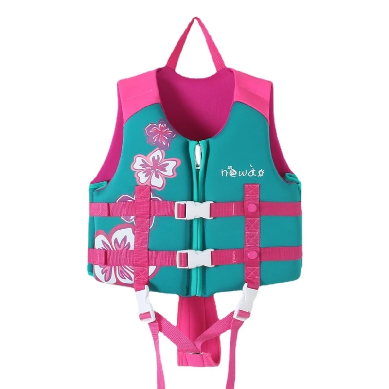 Kid Training Life Jacket 3-9 Age Child Neoprene Buoyancy Vest Swimming Beach Boating Surfing Water Sports