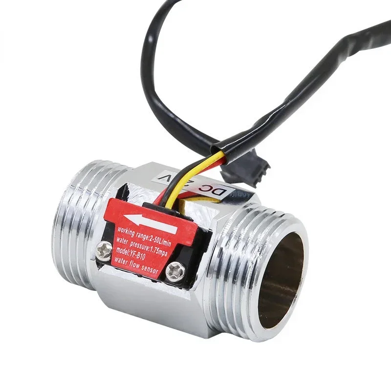 B10 Water flow sensor 1 inch external wire copper water flow sensor turbine meter B10