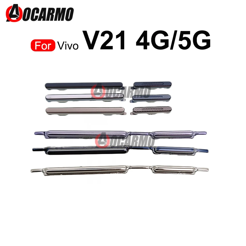 Side Button For VIVO V21 4G 5G Power Volume Up And Down Key Replacement Part