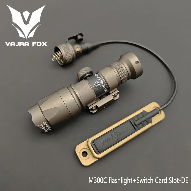 

M600C M300C LED Constant/Momentary Flashlight And MLOK Pocket Panel SF Remote Pressure Switch Tactical Scout Light Set