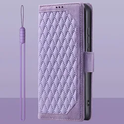 Leather Flip Card Wallet Phone Case with Magnetic Closure - Compatible with HONOR 90 Series - HONOR 90 Pro 5G (Style 1 Purple)