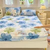Soft Bedsheet Floral Style Bed Linen Skin-friendly Fitted Sheet Winter Bed Cover sabanas para cama (Pillowcase Need Order) 3