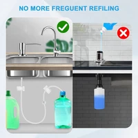 Soap Dispenser Extension Tube Kit For Kitchen Sink, 47Inch Under Sink Soap Dispenser Tube With Upgraded Check Valve 2