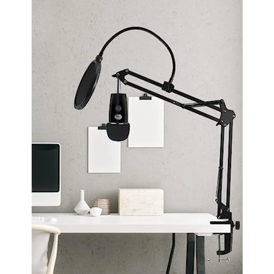 Adjustable Mic Stand Boom Arm for Desktop Use