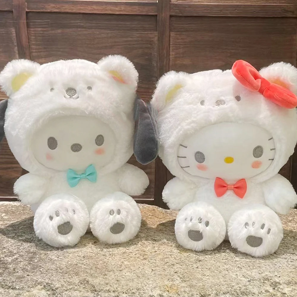 

Милая плюшевая кукла Hello Kitty Sanrioed, 25 см, мультяшная подушка, подарок на день Святого Валентина, фестиваль девушки, студенческий мягкий подарок